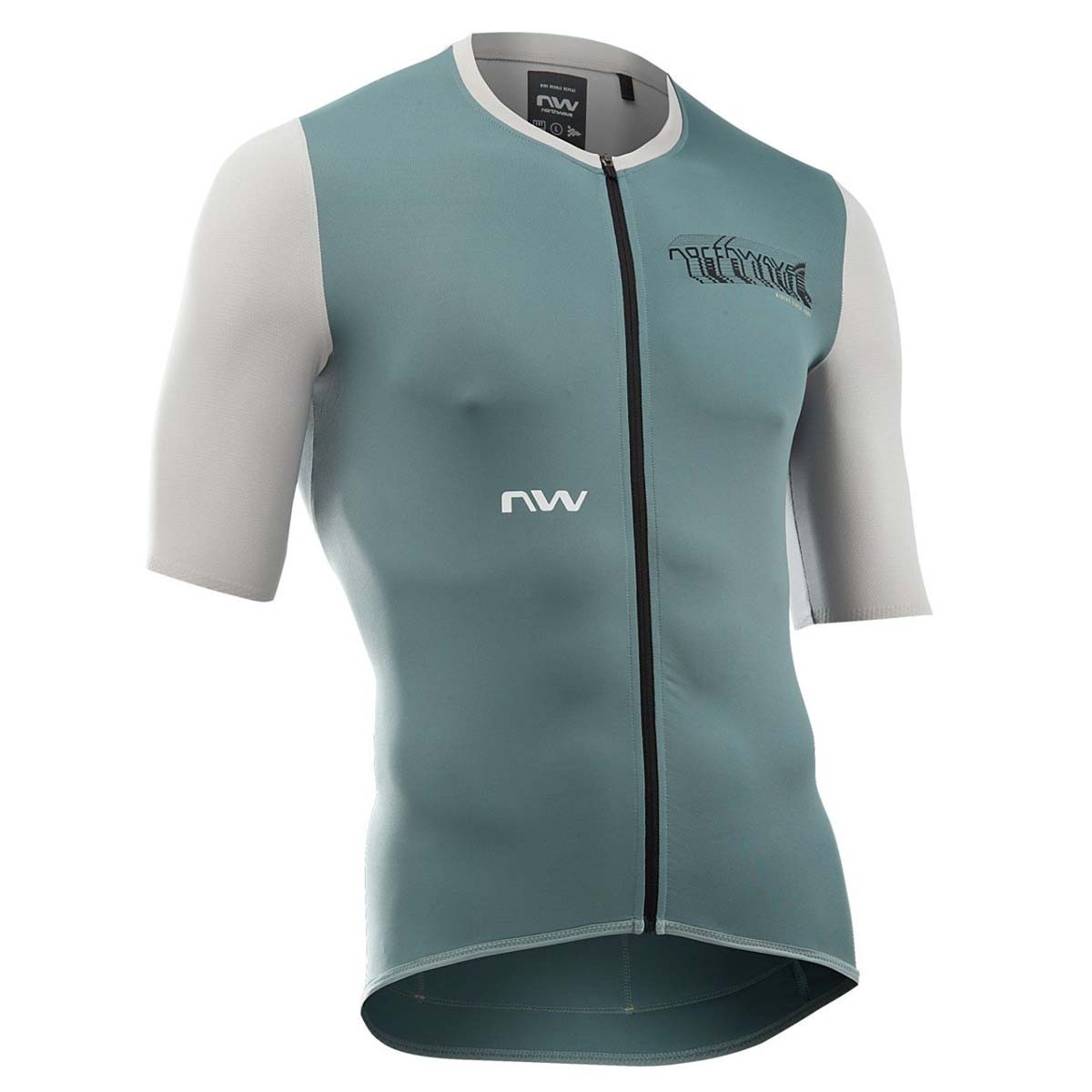 NORTHWAVE ESSENCE EVO  JERSEY sage/light grey | Вело джърси за колоездене