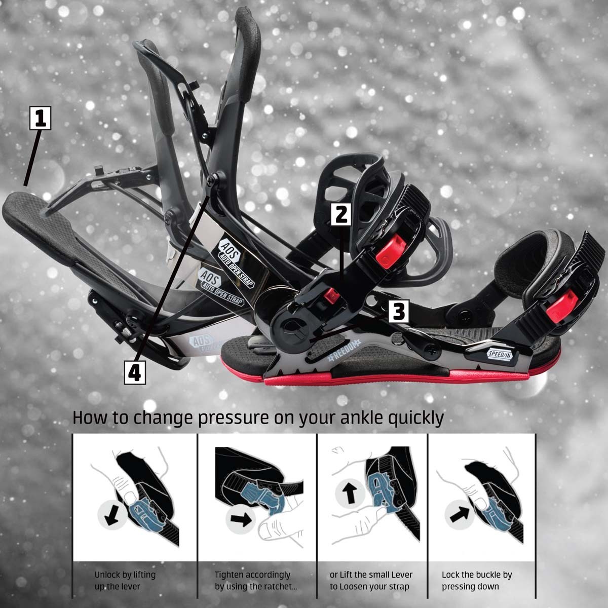 2026 GNU CHEETER black | MEN BINDINGS