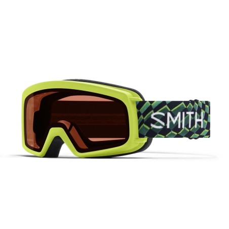 SMITH RASCAL electric lime left turn | RC36 ROSE COPPER ANTIFOG | ski & snowboard goggle