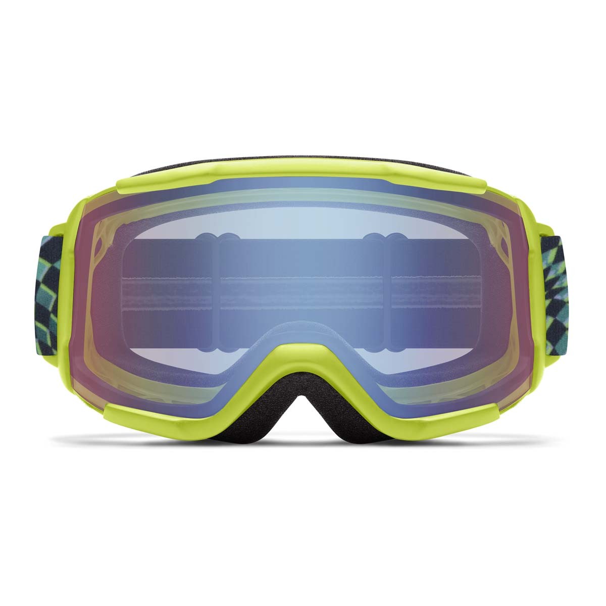 SMITH DAREDEVIL electric lime left turn | S2 BLUE Sensor Mirror | ски & сноуборд маска SMITH DAREDEVIL electric lime left turn | S2 BLUE Sensor Mirror | ски & сноуборд маска