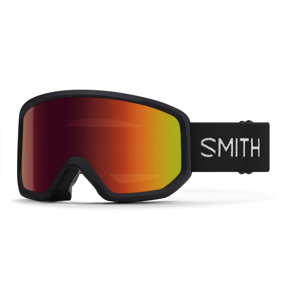 SMITH TRANSFER black | RED SOLX MIRROR ANTIFOG | ски & сноуборд маска