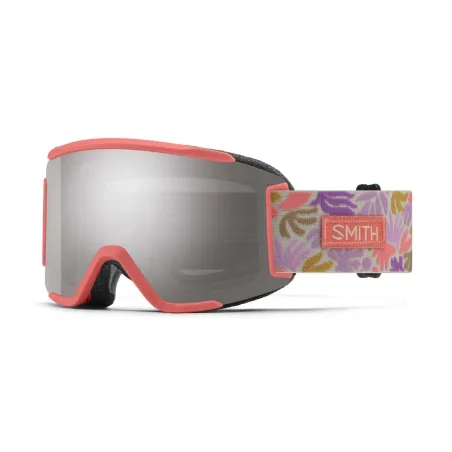 SMITH SQUAD S flare flora | S3 CHROMAPOP Sun Platinum Mirror | ски & сноуборд маска