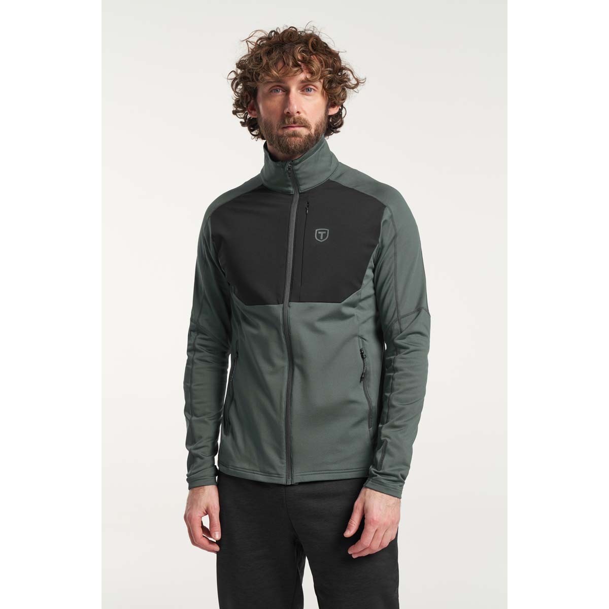 TENSON TXLITE FULL ZIP MEN Grey Green | Men Outdoor Midlayers & Hoodies