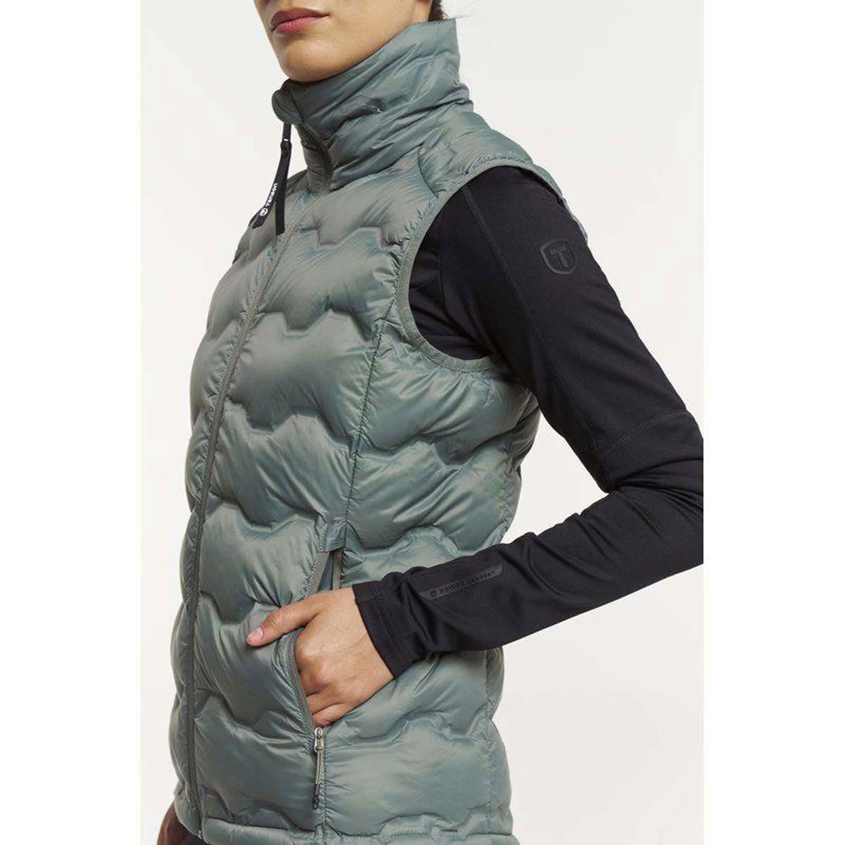 TENSON Txlite Shibui Down Vest Women Grey Green | Women Outdoor Jackets & Vests