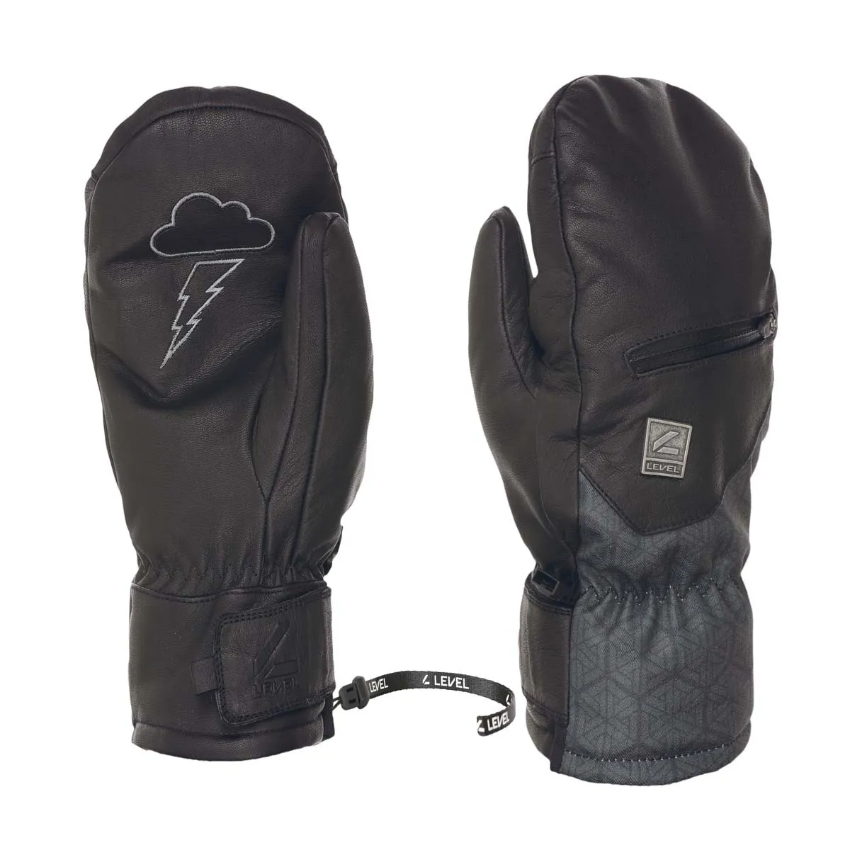 LEVEL PULSAR MITT  BLACK | Ski/Snowboard gloves