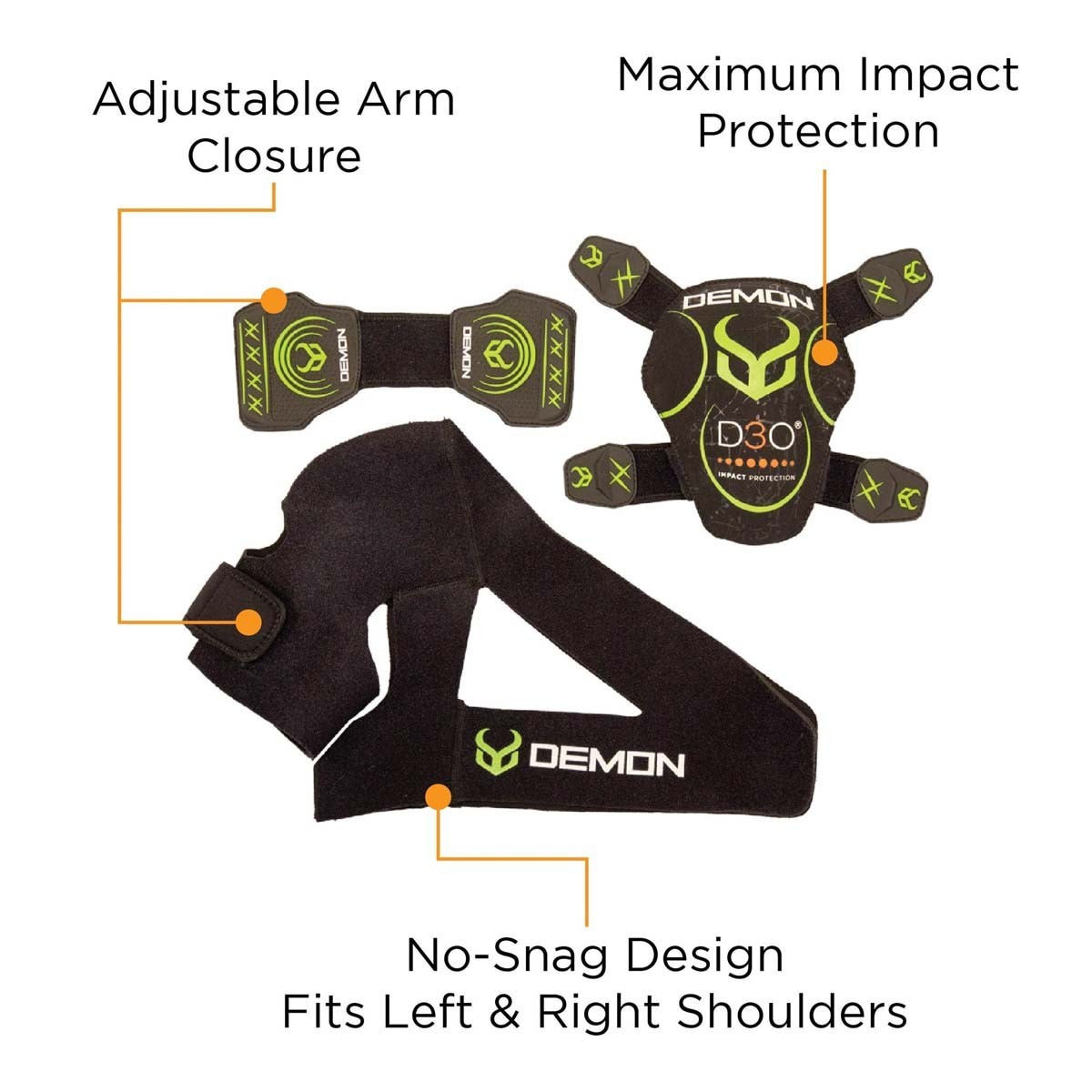 DEMON SHOULDER BRACE X D3O Black | BODY ARMOR