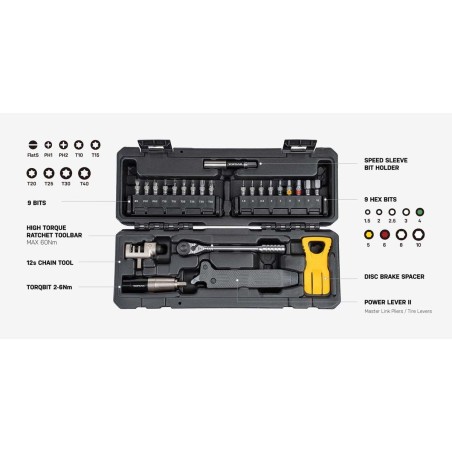 TOPEAK Essential Toolshop | Динамометричен комплект с инструменти