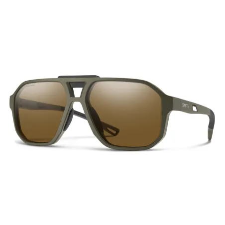 Sunglasses SMITH TRUSS Matte Olive Oil | ChromaPop Polarized Brown