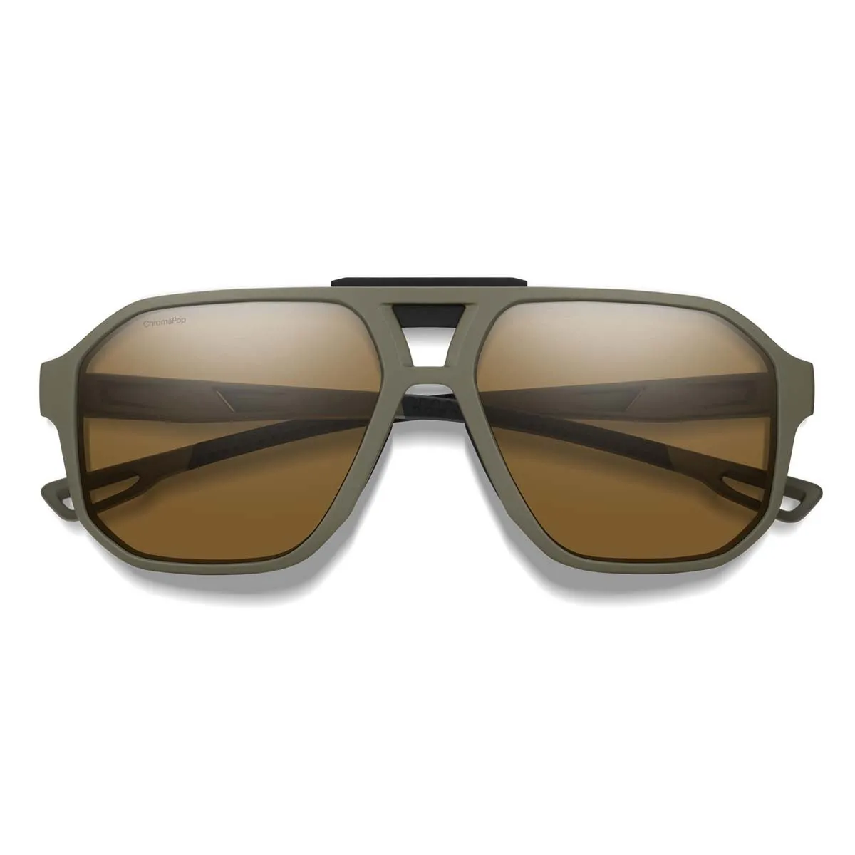 Sunglasses SMITH TRUSS Matte Olive Oil | ChromaPop Polarized Brown