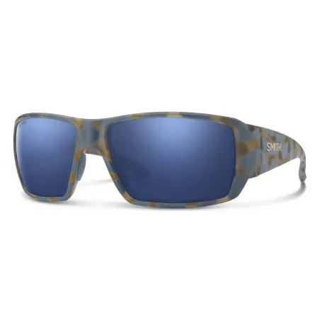 Слънчеви очила SMITH GUIDE CHOICE XL Matte Flint / Tarmac Tortoise | ChromaPop Glass Polarized Dark Blue Mirror