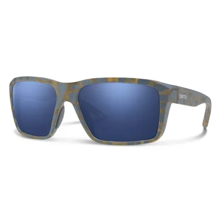 Слънчеви очила SMITH BACKCAST Matte Flint / Tarmac Tortoise | ChromaPop Glass Polarized Dark Blue Mirror