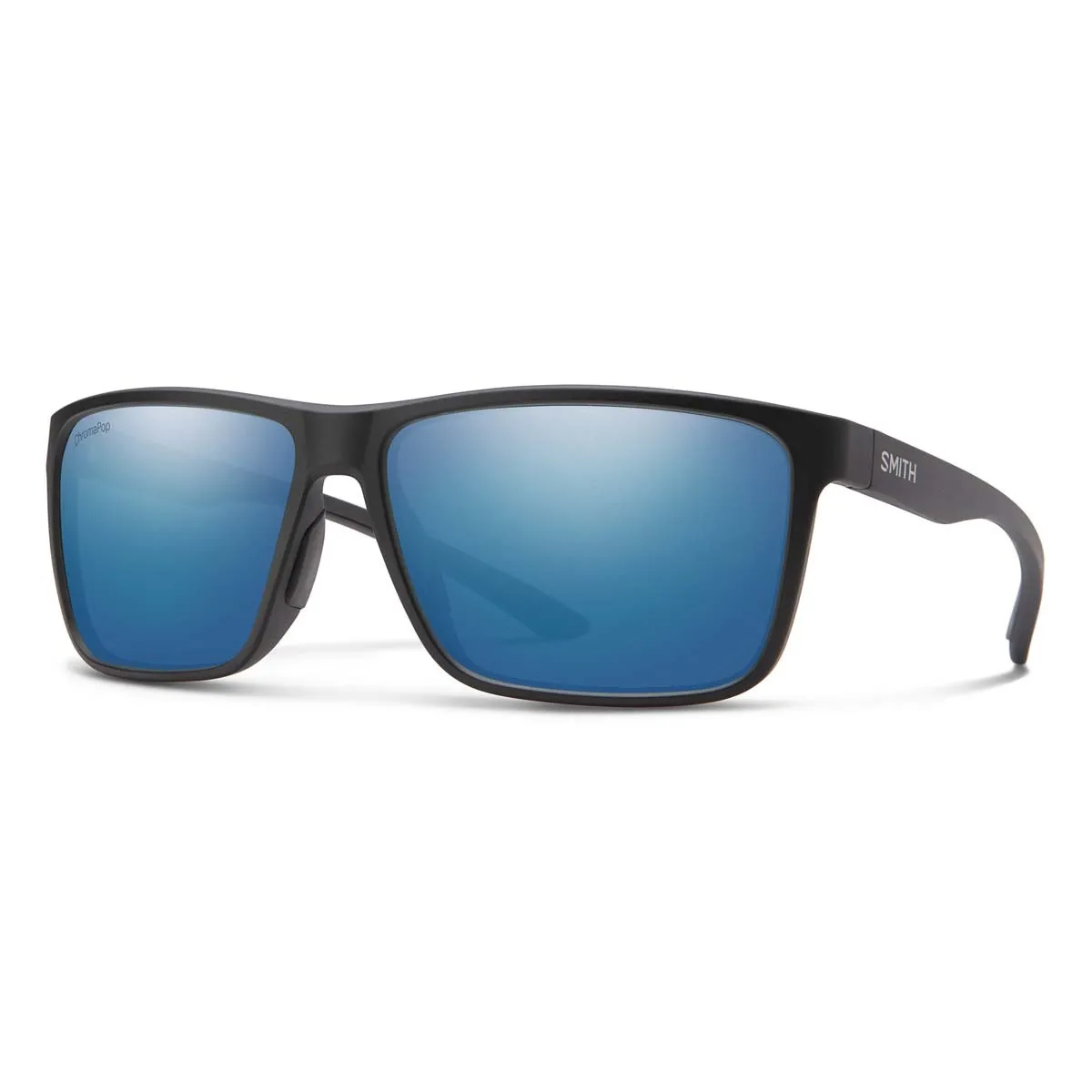 Sunglasses SMITH RIPTIDE/S Matte Black | ChromaPop Glass Polarized Blue Mirror