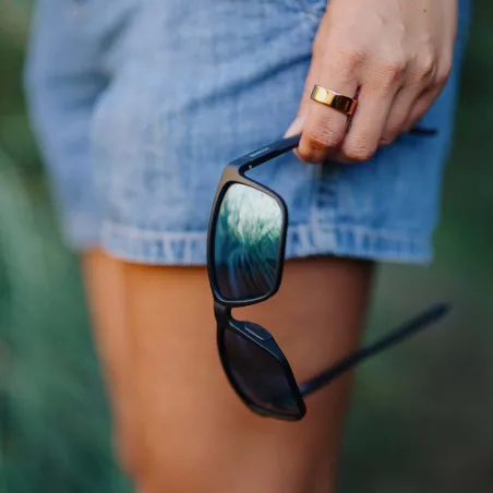 Sunglasses SMITH RIPTIDE/S Matte Black | ChromaPop Glass Polarized Blue Mirror