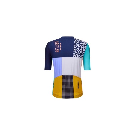 Cycling Jersey Santini Trek Driftless Team Replica Dark Blue/Light Blue