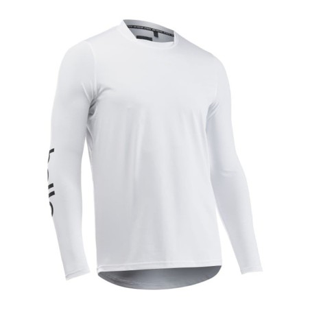 Bike jersey with long sleeve NORTHWAVE BOMB HELLO GOODBYE JERSEY white