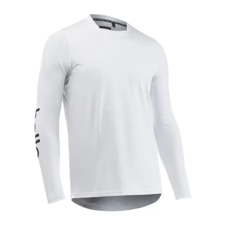 Bike jersey with long sleeve NORTHWAVE BOMB HELLO GOODBYE JERSEY white
