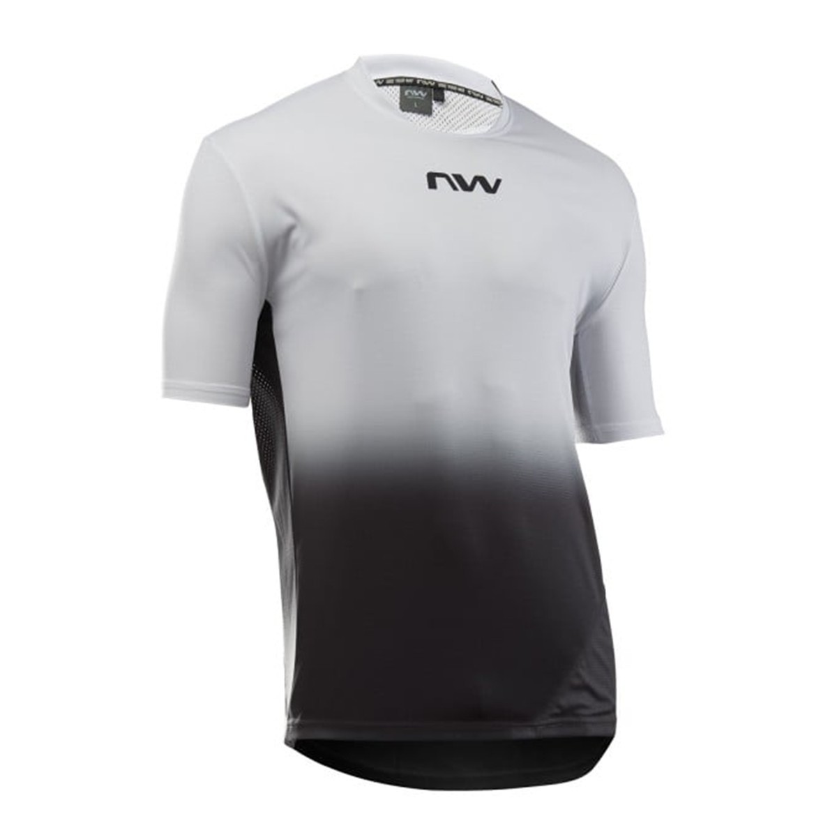 Bike jersey with short sleeve NORTHWAVE EDGE 2 JERSEY light grey/black
