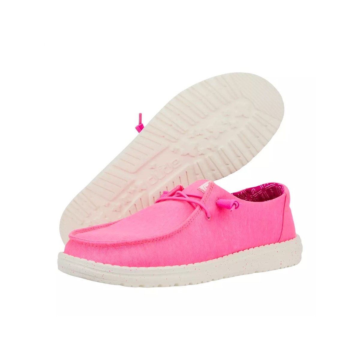 Дамски ежедневни обувки Hey Dude Wendy Stretch Canvas Neon Pink