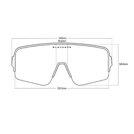 Sunglasses BLENDERS Eclipse X2 Jet Line | Grey Polarized