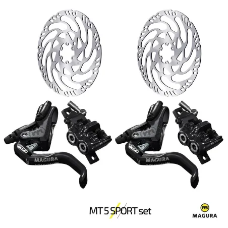 Хидравлични дискови спирачки за велосипед MAGURA MT5 SPORT | 2 BRAKES + MDR-C 203/203