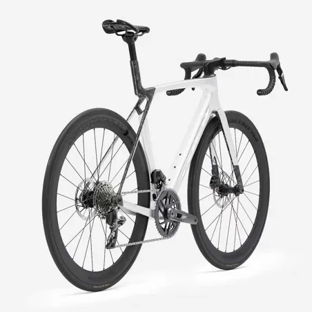 2026 TREK Madone SL 6 AXS Gloss Crystal White/Matte Deep Smoke | Road bikes