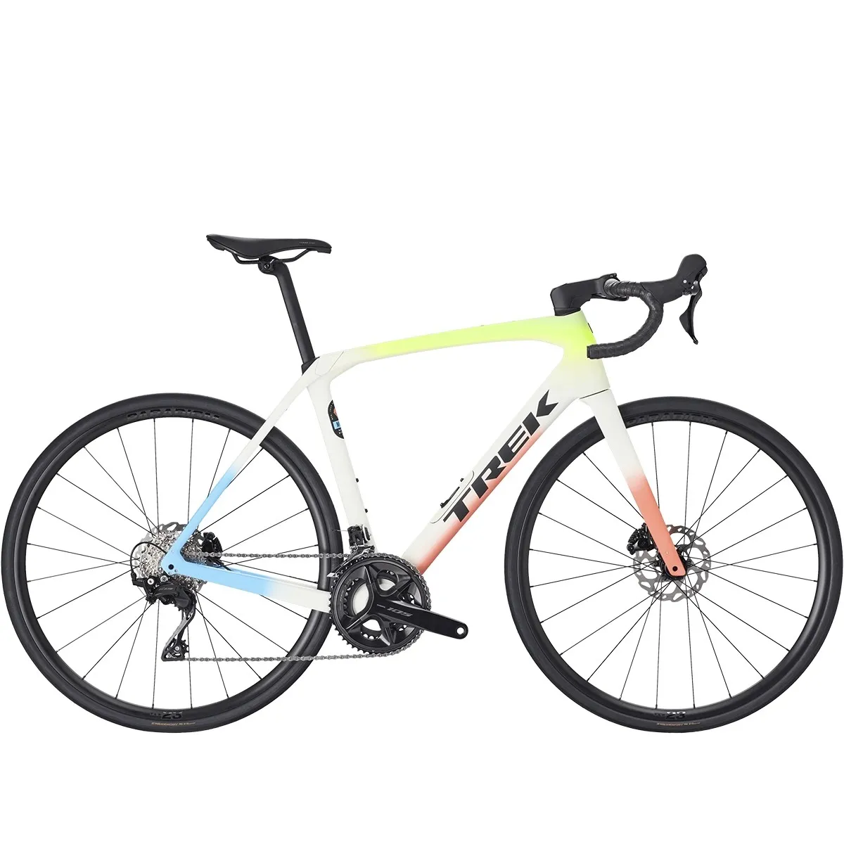 Trek Domane SL 5 Era 2026 White / Glowstick / Coral Fade