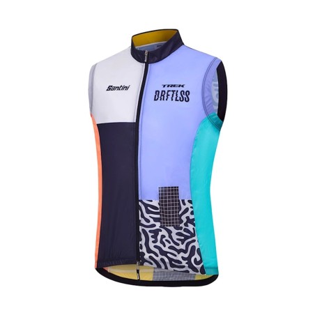 Cycling Vest  Santini Trek Driftless Team Replica Dark Blue/Light Blue