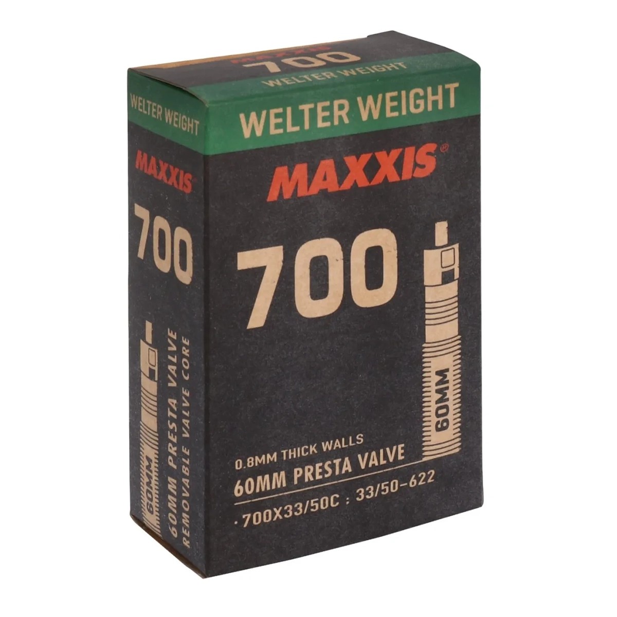 Вътрешна гума за велосипед MAXXIS Welter Weight 700X33/50C | Френски вентил 60mm