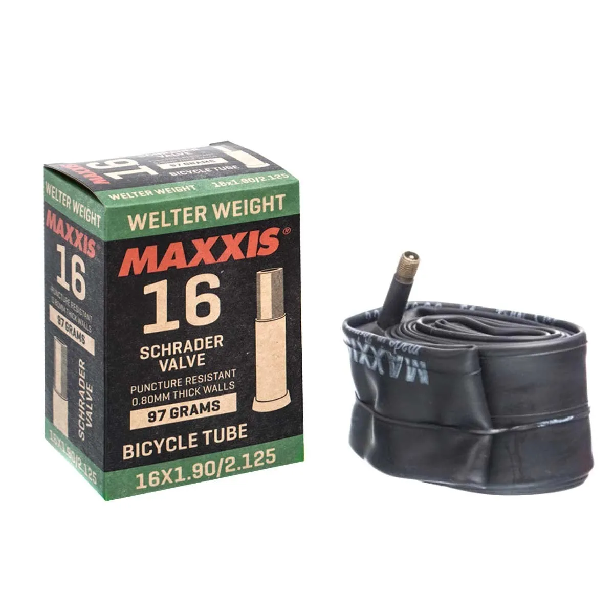 MAXXIS WELTER WEIGHT 16X1.90/2.125 | Авто Вентил 48мм | Вътрешна гума за велосипед