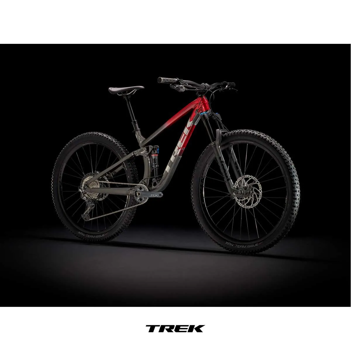 TREK FUEL EX 8 XT Rage Red to Dnister Black Fade