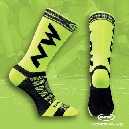 NORTHWAVE EXTREME LIGHT PRO SOCK yel.fluo/black